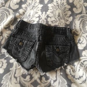 Black True religion shorts. Size 25/26